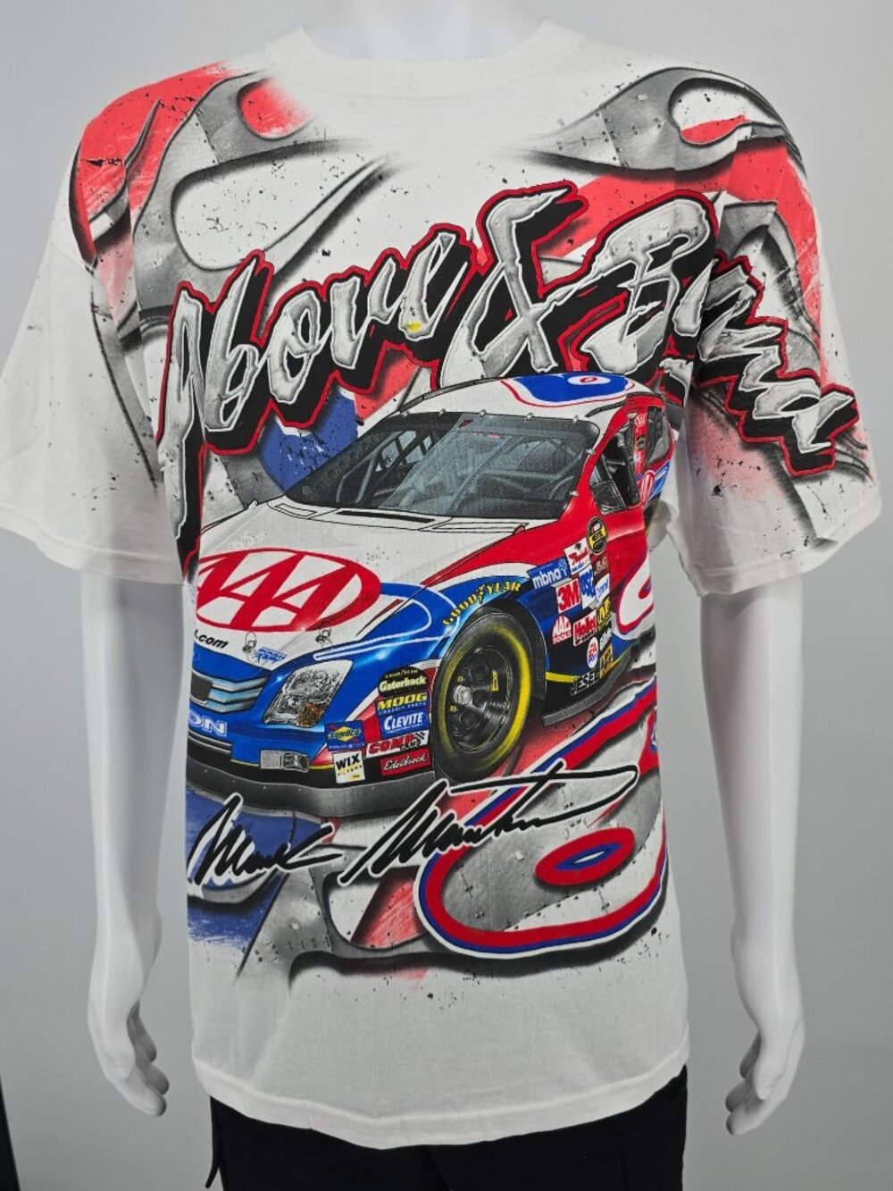 Vintage 2006 Delta Magnum Weight Martin AAA All Over Print T-Shirt (XL)